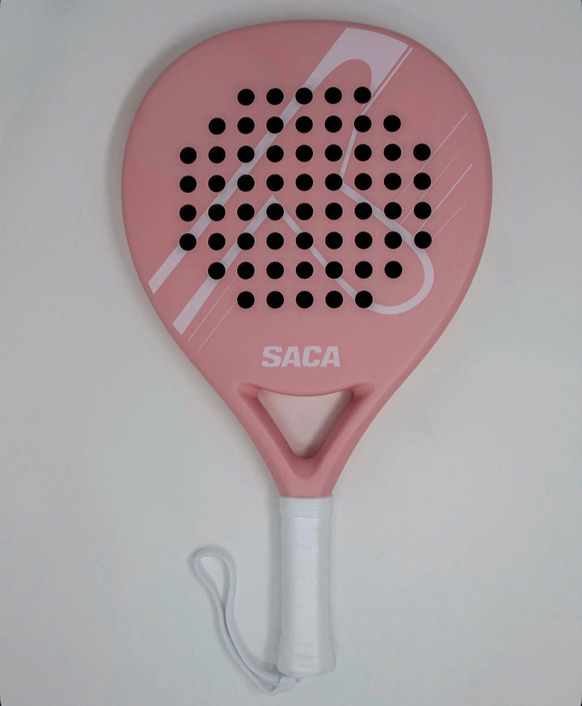 SACA Nova Padel Racket — held by player on court