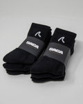 SACA Essential Socks 3-Pack in black — front view