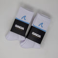 SACA Ladies Socks 2-Pack with blue trim — front view